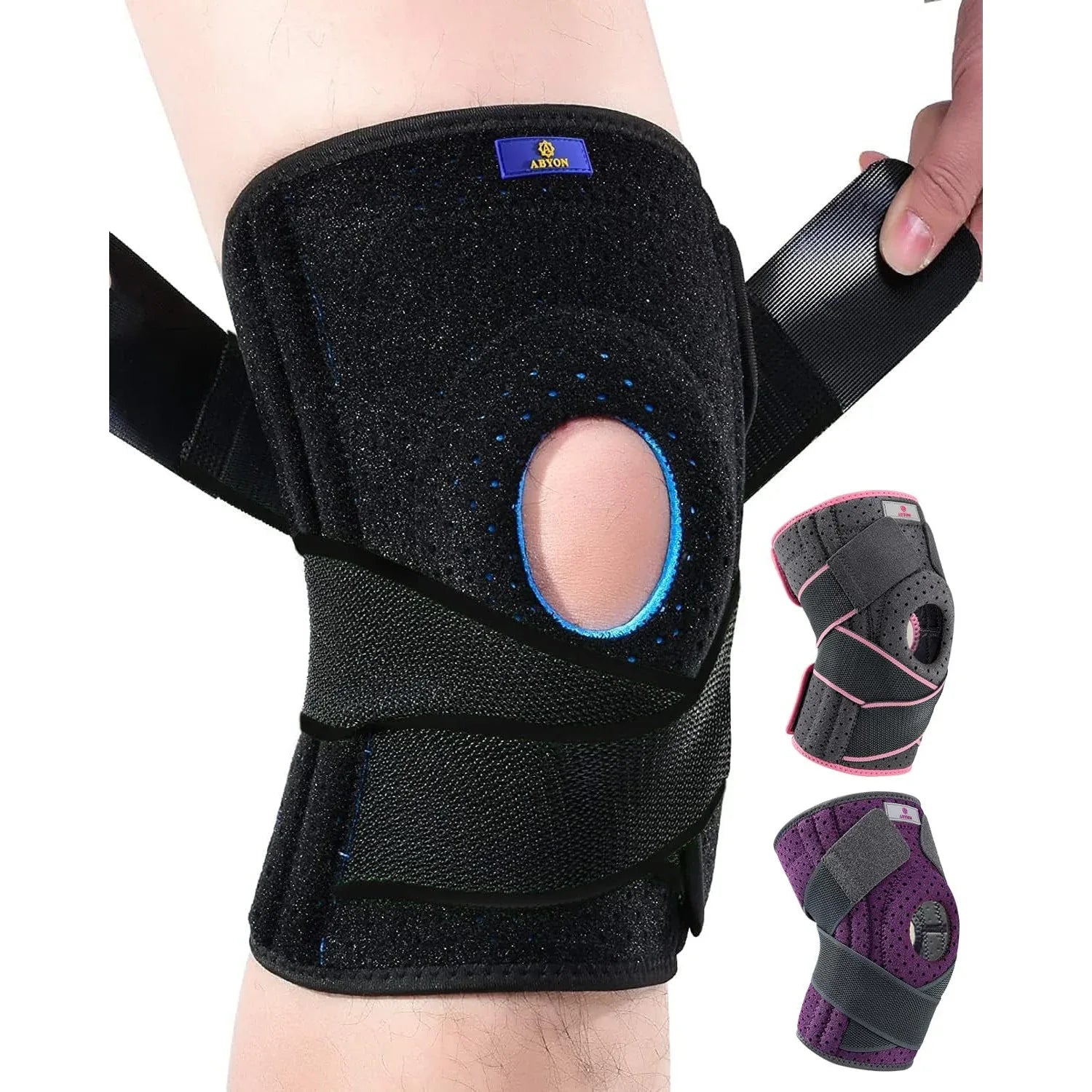 ABYON Adjustable Knee Brace for Pain Relief with Stabilizers (L/XL) - Gomix Brands Outlet
